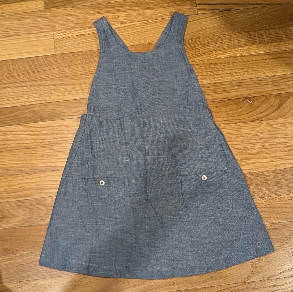Pehr 2T toddler dress cotton and linen chambray